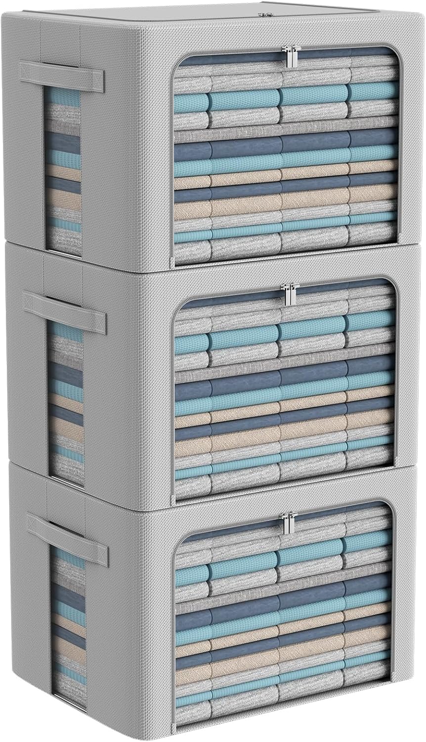 3Pack Frame Storage Box - Large Capacity Oxford Fabric Organizer