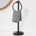 Hoimpro 17 Inch Hand Towel Holder - Free Standing Towel Ring