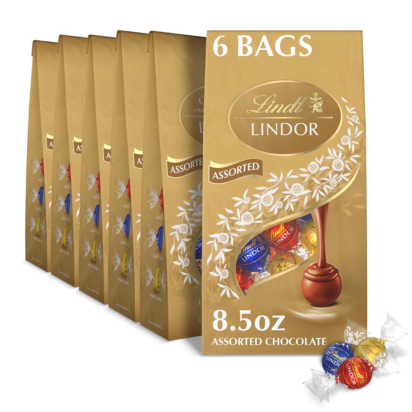 Lindt LINDOR Assorted Chocolate Truffles for Sweet Moments