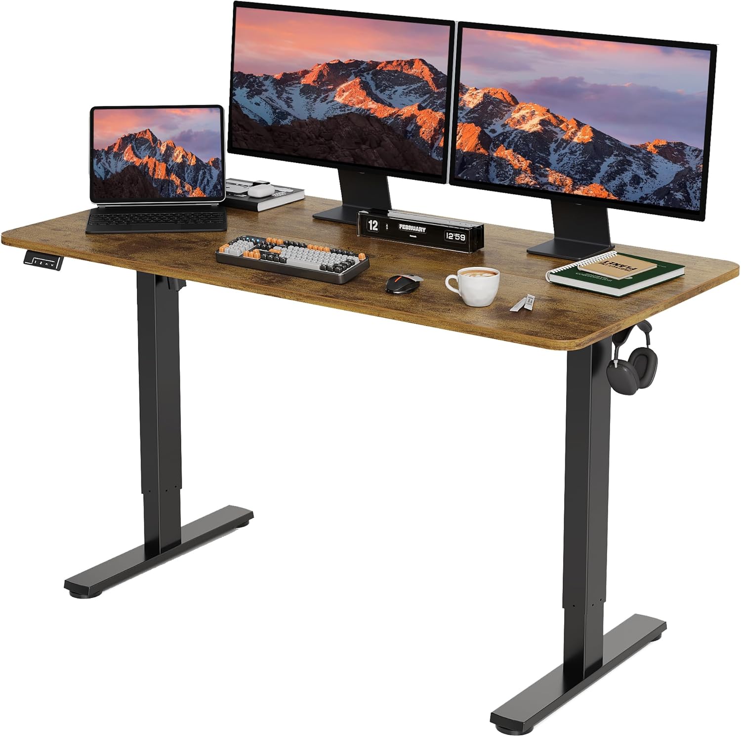 Electric Standing Desk Adjustable Height for Home Office Use