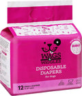 Female Dog Diapers for Small Dogs 15-19ft Waist - Disposable Pack