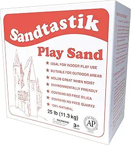 Sandtastik Sparkling White Play Sand for Creative Fun and Learning