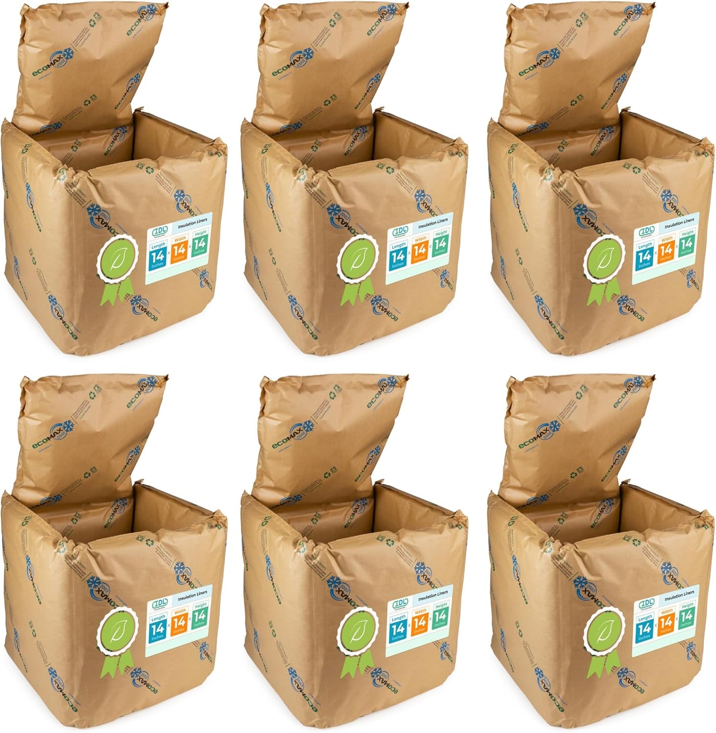 EcoMax Thermal Insulation Liners for Shipping Boxes - 14 in