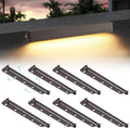 8-Packs 5W 12 in LED Hardscape Paver Lighting - Soft White