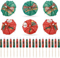 Christmas Cocktail Picks: Festive Drink Umbrellas