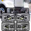 4x6 LED Headlights Rectangular H4651 H4652 H4656 H4666 H6545 - DOT