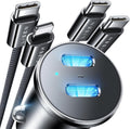 LISEN 90W USB C Car Charger Dual PD 45W Ports - Fast Charging on