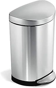 simplehuman 10 Liter Small Semi-Round Bathroom Trash Can Review