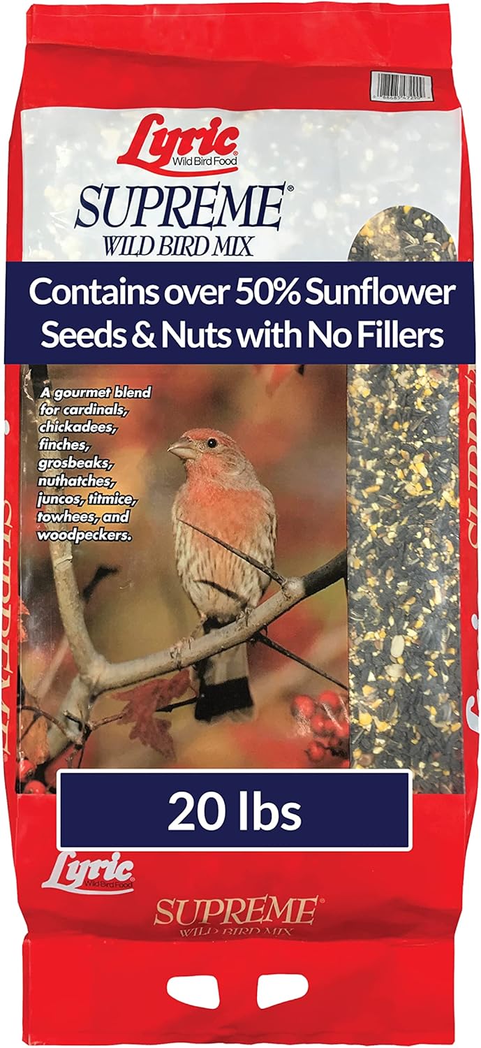 Lyric Supreme Wild Bird Seed Mix with Nuts and Sunflower Seeds