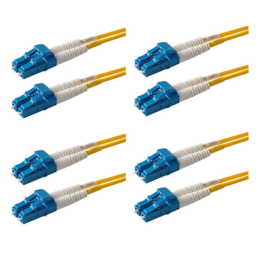 SpeedyFiberTX 4-Pack 500 Feet LC to LC Fiber Patch Cable