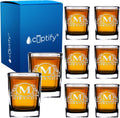 Personalized Square Shot Glasses Set of 8 - Engraved 2oz Custom Gifts