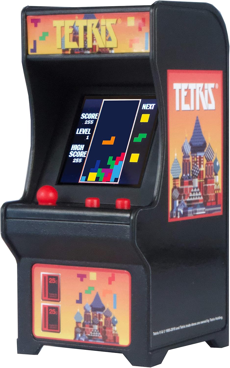 Tiny Arcade Tetris Mini Retro Game - Handheld Fun for All Ages