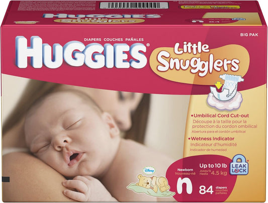 Huggies Little Snugglers Diapers, Newborn, 84 Count - Ultimate Comfort!