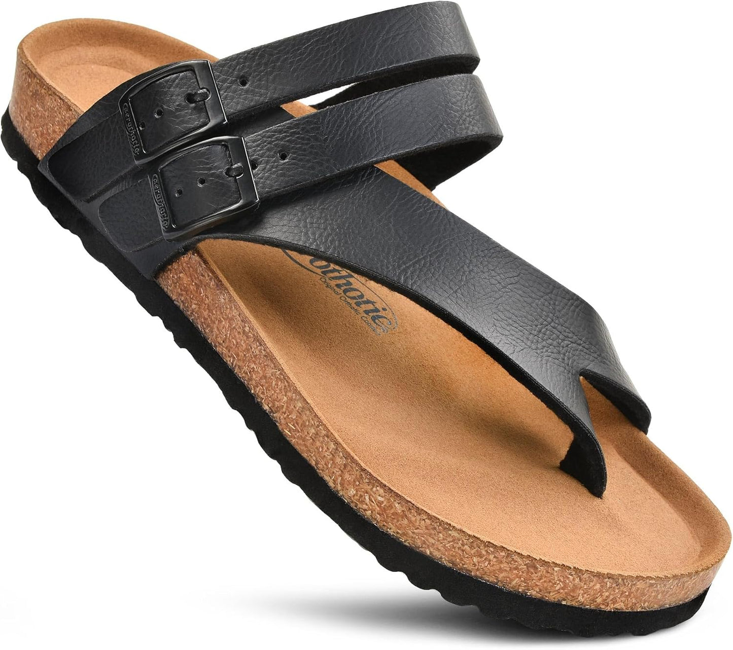 AEROTHOTIC Womens Strappy Slip-On Sandals with Arch Support