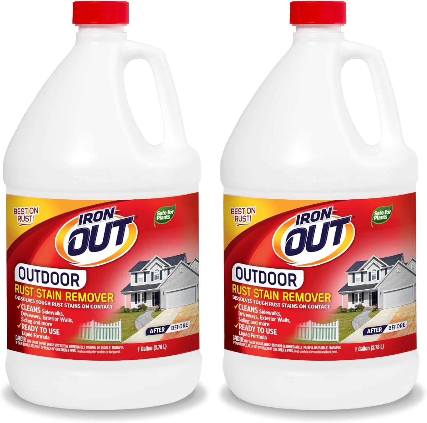 IRON OUT Liquid Rust Stain Remover for Quick Outdoor Cleaning