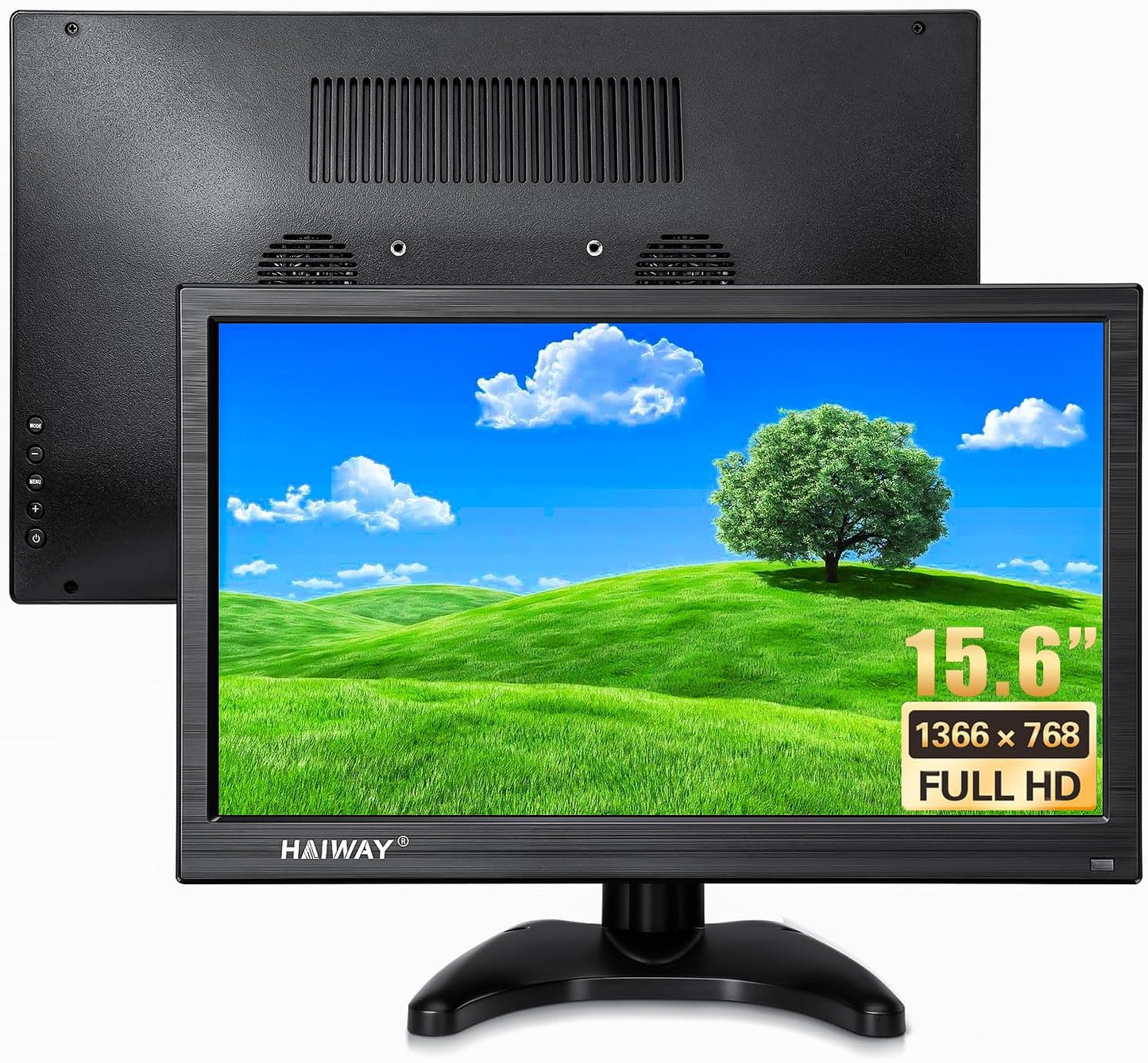 15.6 Inch Small HDMI Monitor with Multi-Ports for Versatile Use