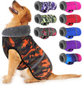 Dogcheer Warm Dog Coat Orange Camo XL - Waterproof Winter Jacket