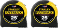 Stanley FatMax 25 ft Tape Measure 2PK - Durable, Easy-Read