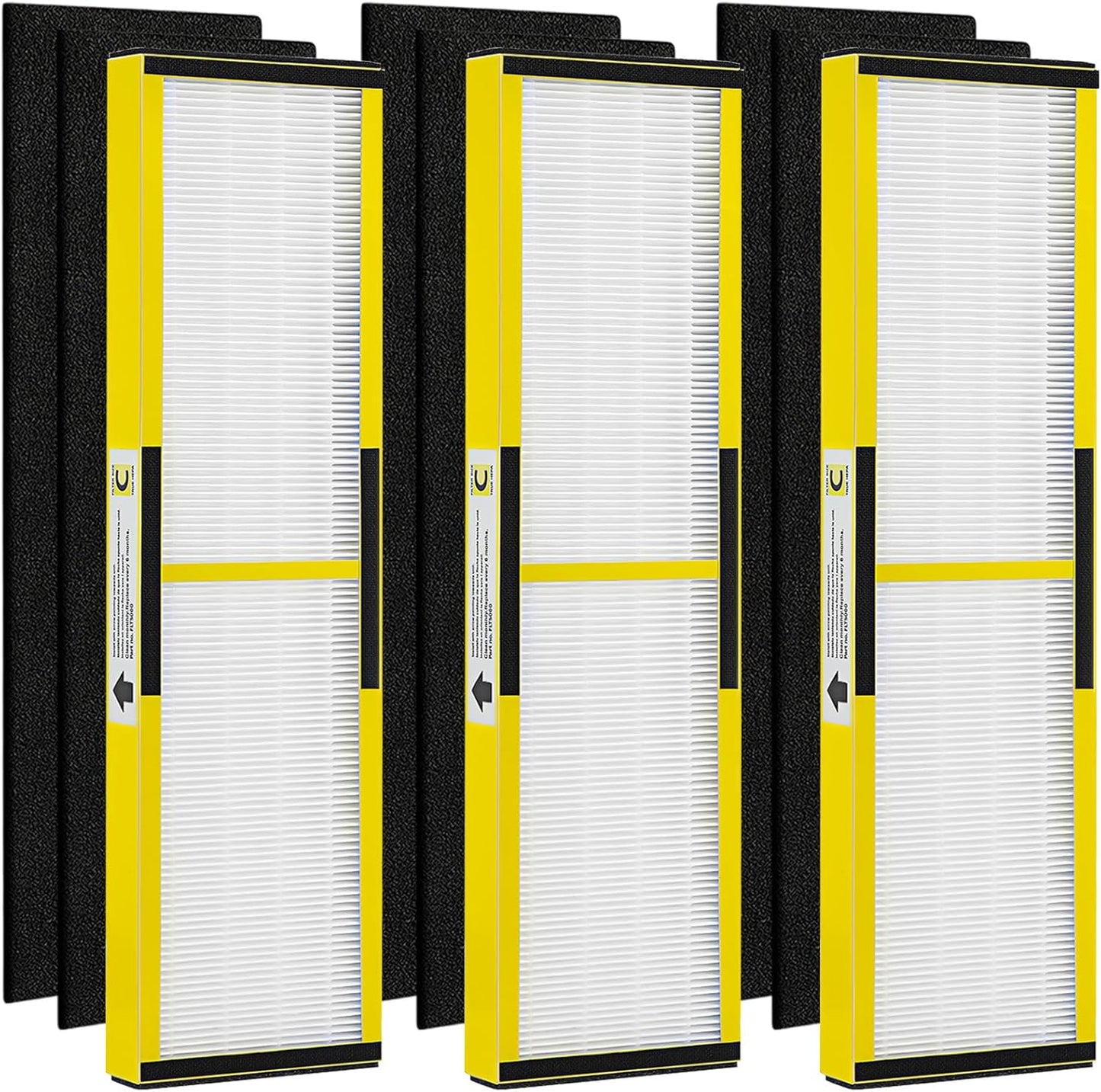 FLT5000 HEPA Filter C Replacement with Activated Carbon Pre-Filters