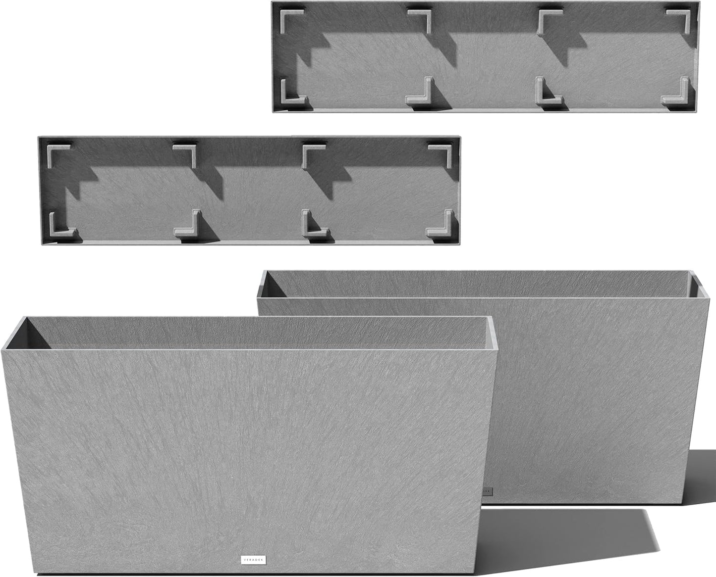 Veradek Midori Long Trough Planter - Durable 39 Inch 2 Pack