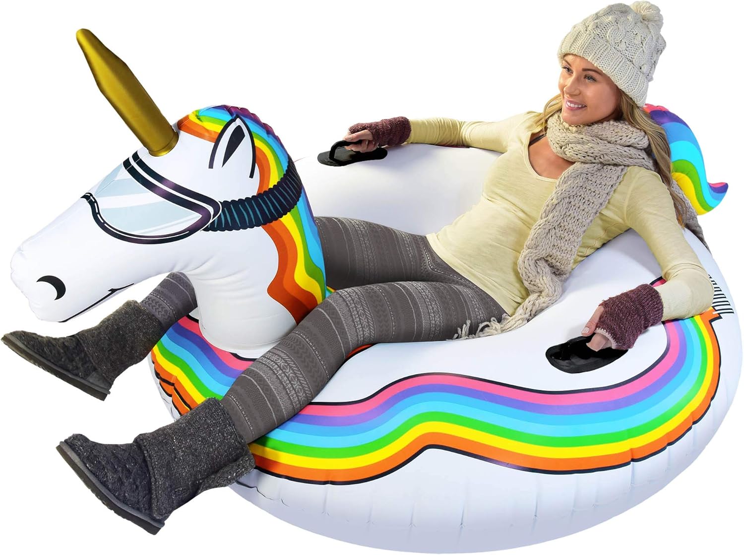 GoFloats Winter Snow Tubes for Fun Sledding Adventures