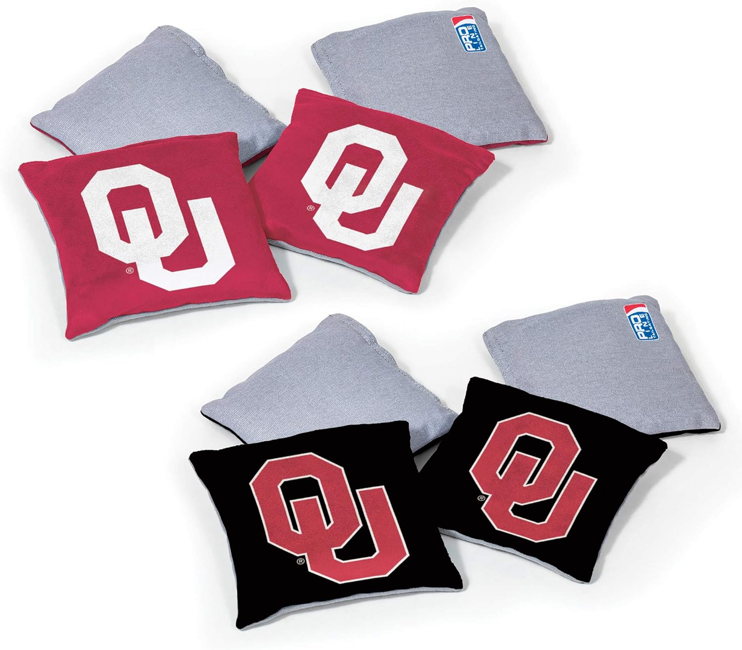 NCAA College Dual Sided Bean Bags for Cornhole Set - 8 Count