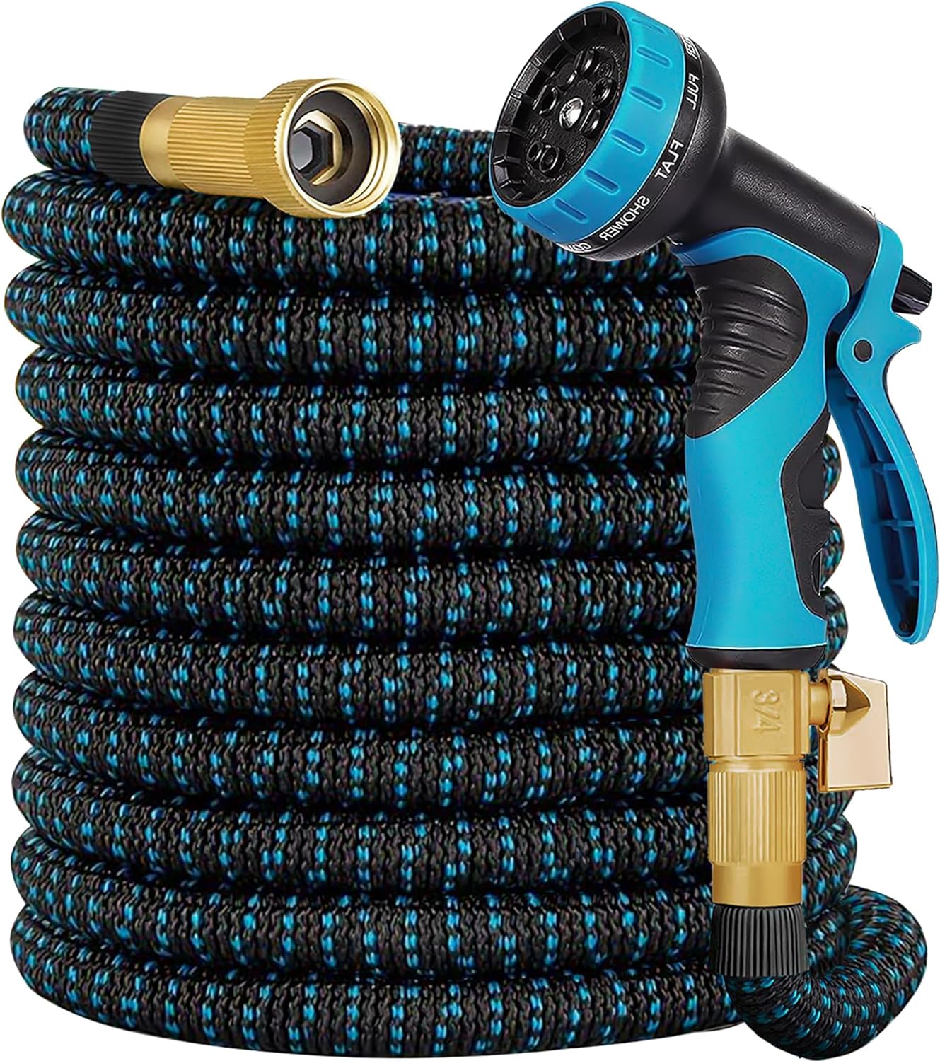 Expandable Garden Hose 50 ft with 10 Function Nozzle Sprayer