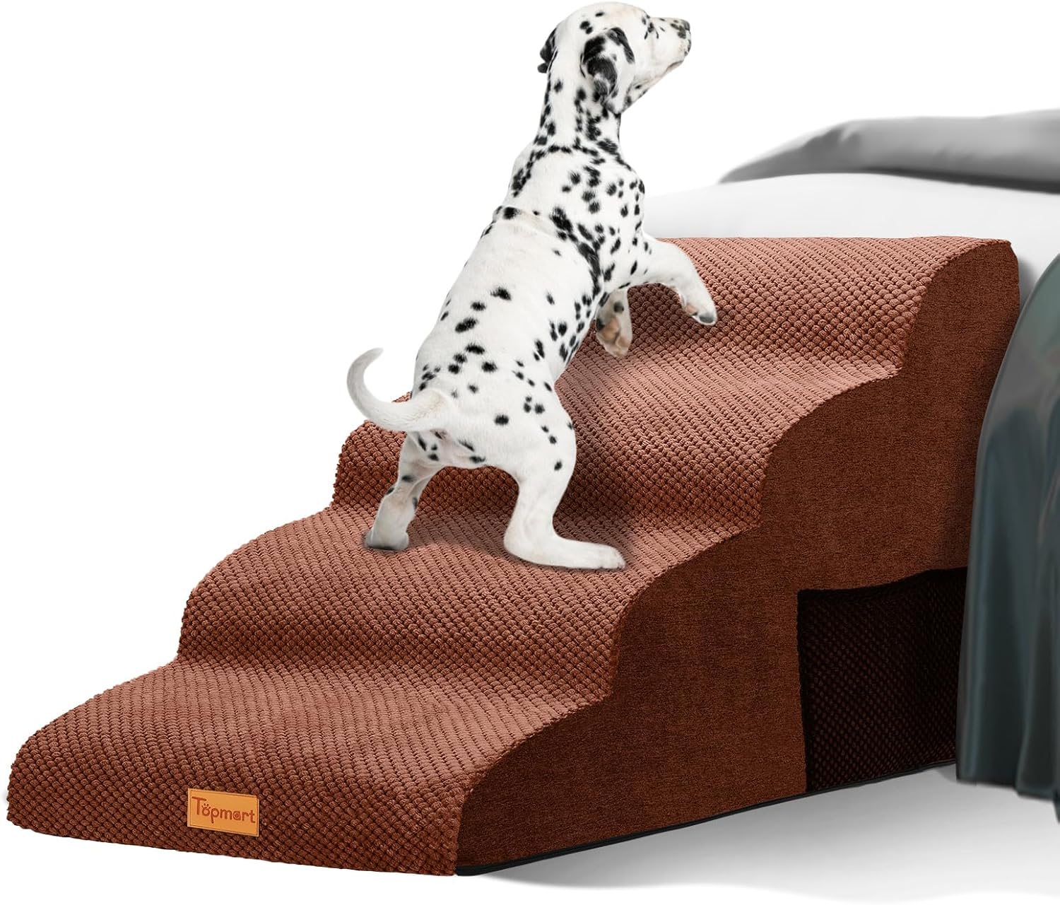 Topmart Wider High Density Foam Dog Steps for Older Pets