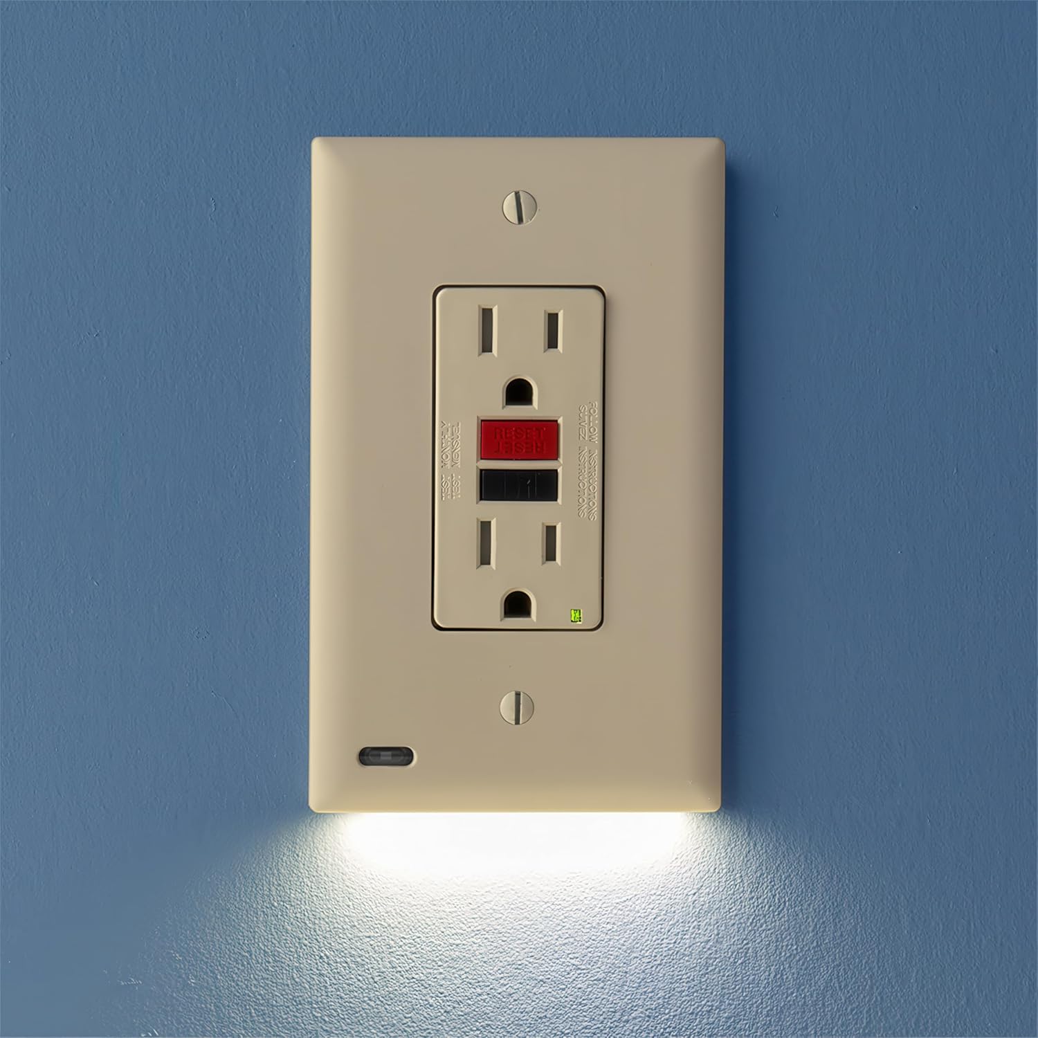 SnapPower GuideLight 2 Pack for GFCI Outlets with LED Lights