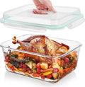 Extra Large Glass Food Storage Container 220oz for Roasting & Meal