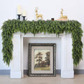 6FT Real Touch Cedar Garland for Fireplace - Lifelike Holiday Mantel