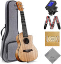 Concert Ukulele 23 in Cutaway Starter Kit - Walnut Concert Uke