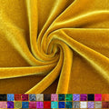 Premium Stretch Velvet Fabric by the Yard - Wrinkle-Resistant Luxury