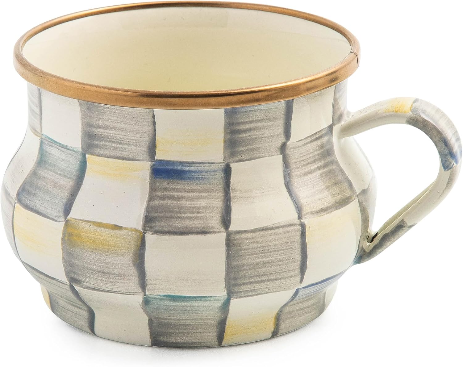 MACKENZIE-CHILDS Enamel Teacup for Unique Coffee and Tea