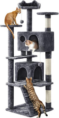Yaheetech Cat Tree Tower Multi-Level Plush Condo - Stable Play Center