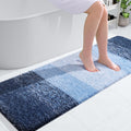 OLANLY Bathroom Runner Rug 59x20 in Navy - Soft Absorbent Mat