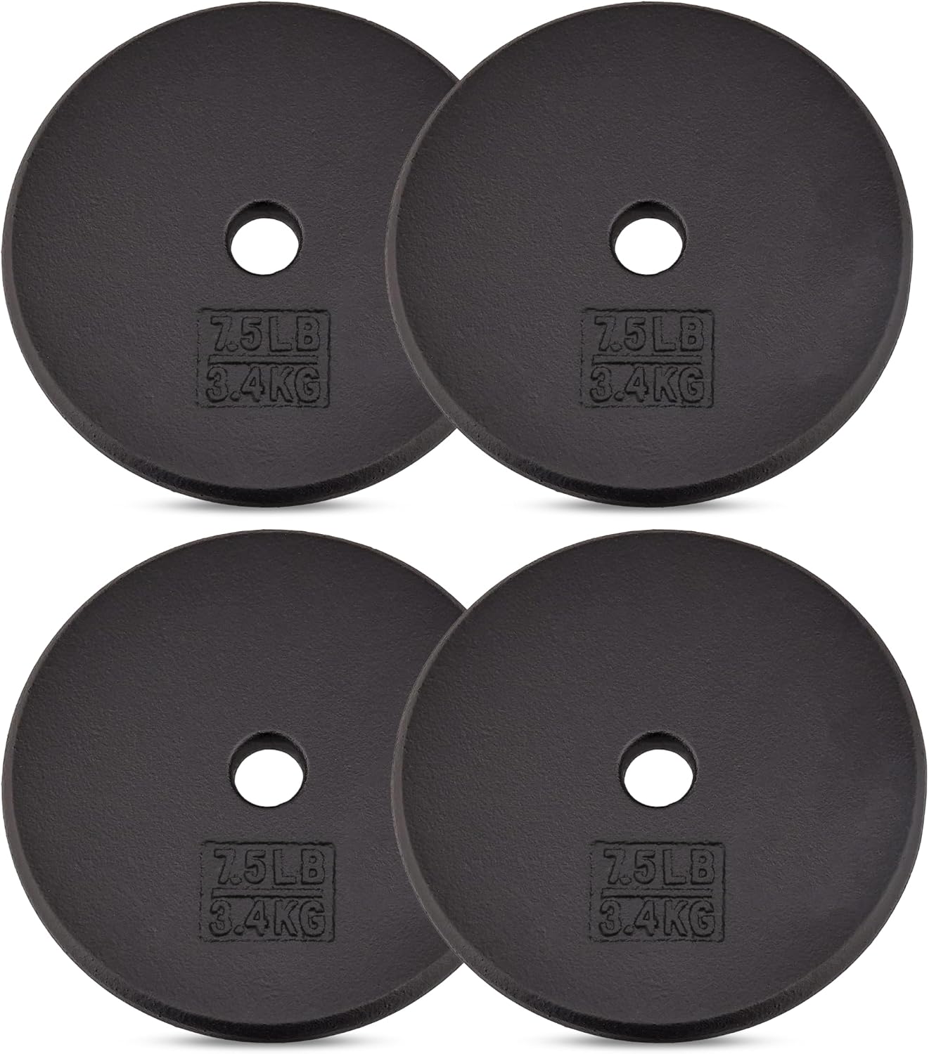 Yes4All Standard Cast Iron Weight Plates for Strength Training
