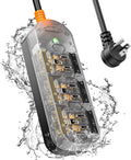 EIGSO Crystal Clear Power Strip - IPX6 Waterproof Surge Protector