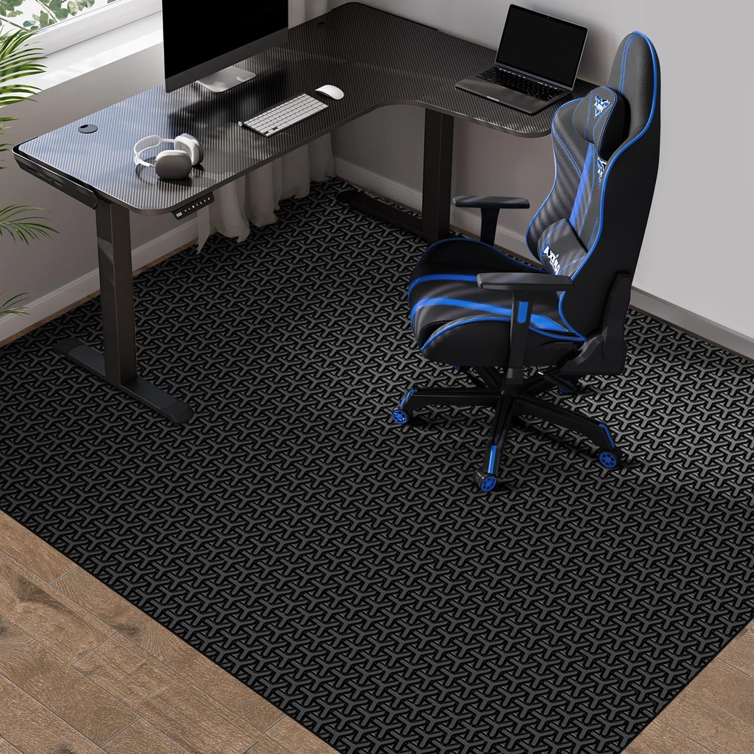 FURKIT Y-Shaped 50x60 Hard Floor Chair Mat