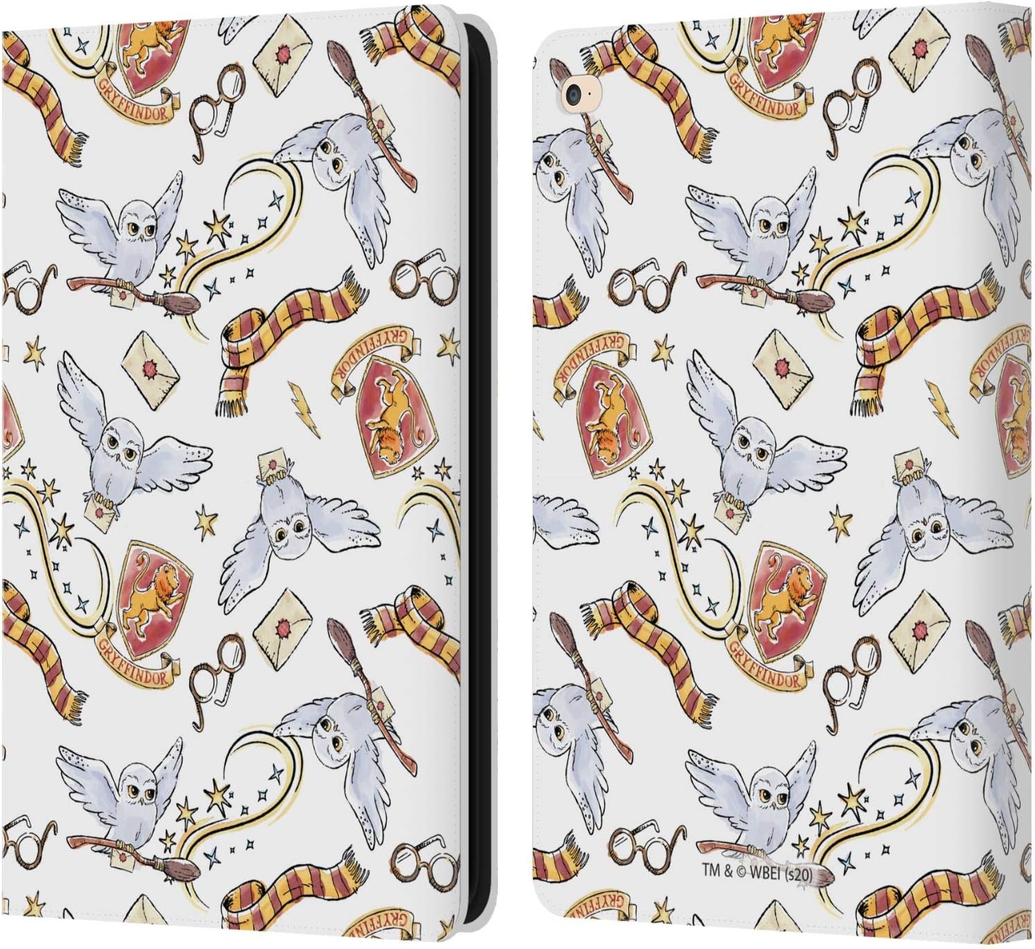 Harry Potter Hedwig Owl Pattern Leather Wallet Case for iPad Air 2
