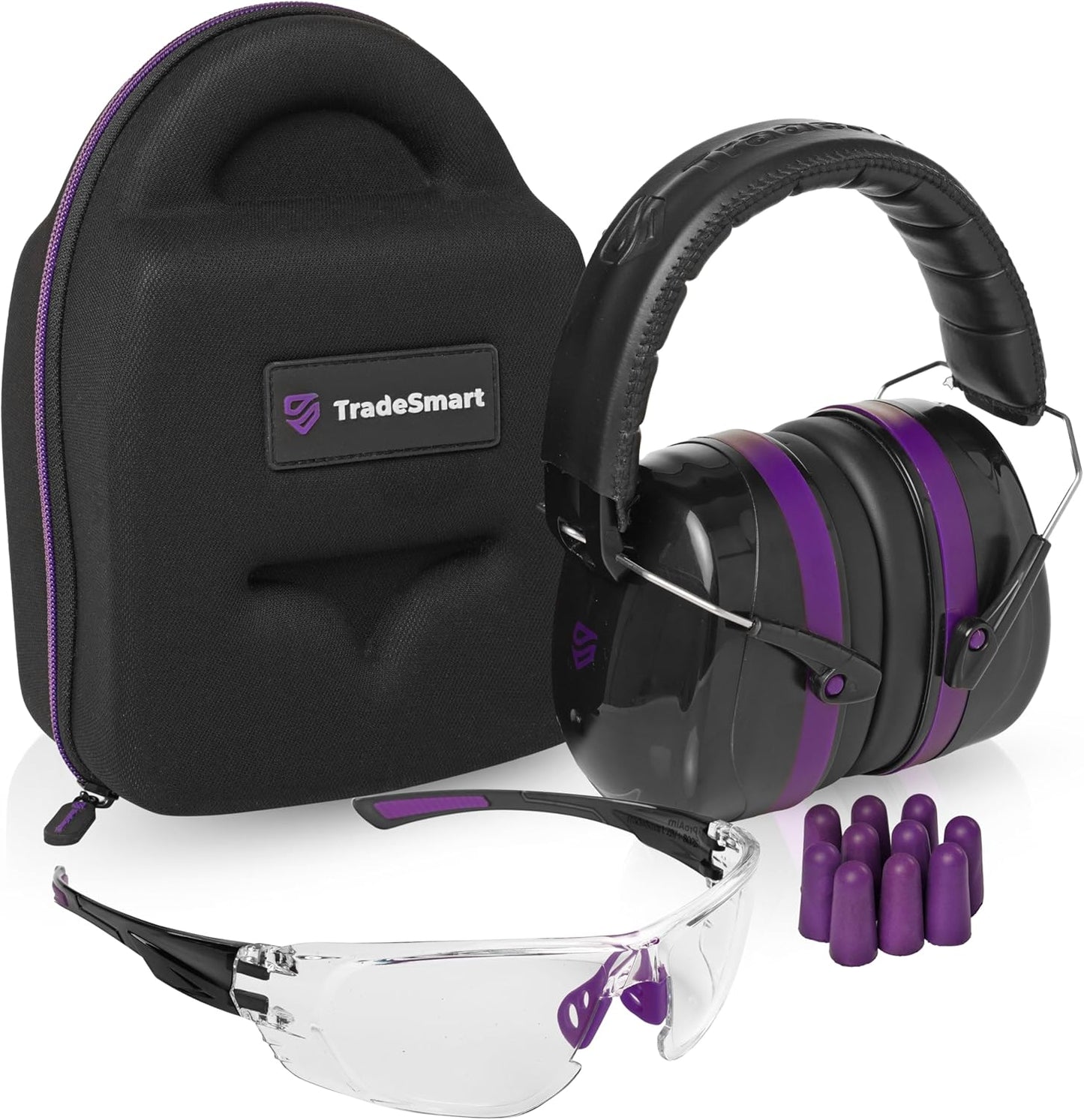 TradeSmart All-in-One Shooting Ear Protection with Glasses & Case