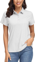 MAGCOMSEN Women's Polo Shirt UPF 50+ - Quick Dry Casual Golf