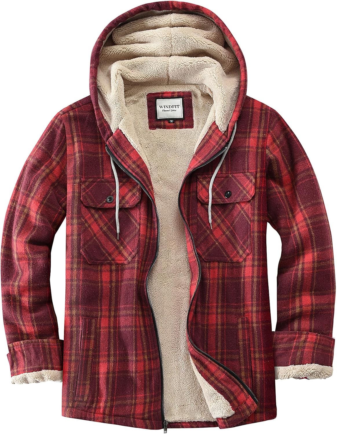 Women's Full Zip Fleece Flannel Jacket for Cozy Warmth