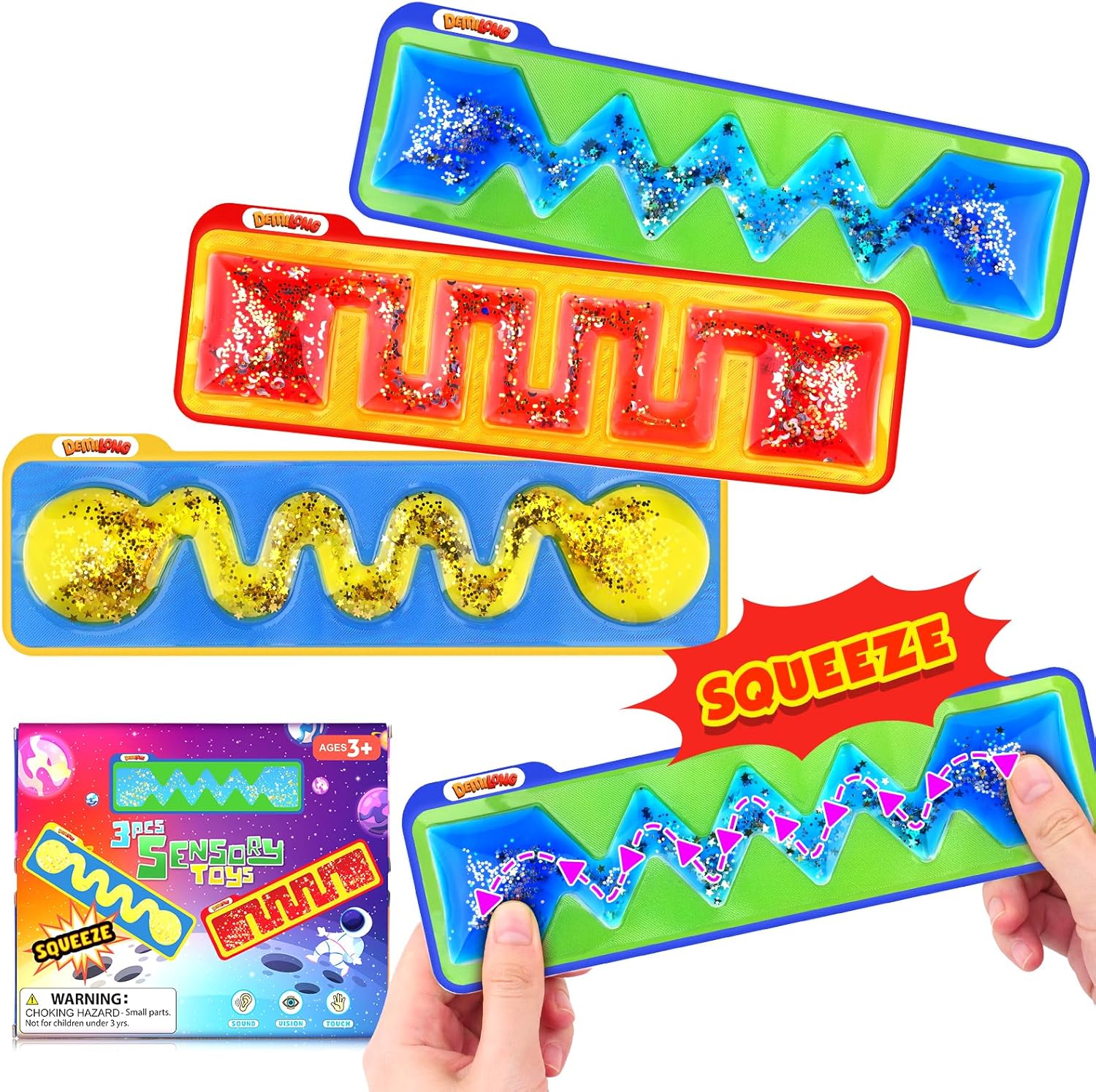 Colorful Goo Fidget Tubes - Sensory Fun Pack