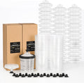 InoKraft Disposable Paint Spray Gun Cup System - 45 Liners, Filtered