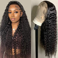 Deep Wave Lace Front Wig 13x4 HD Transparent Lace - Natural Curls