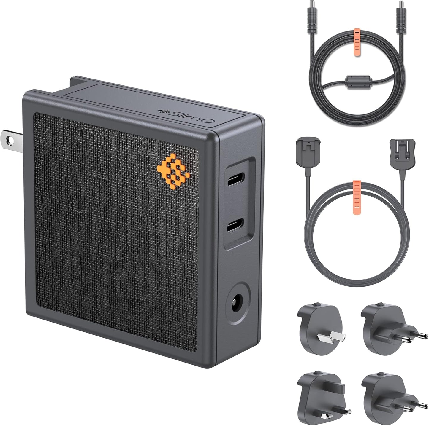 SlimQ 150W DC GaN Charger Block with 3 Ports for Laptops