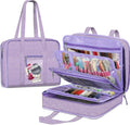 Large Capacity Sewing and Craft Storage Tote with Clear Pockets