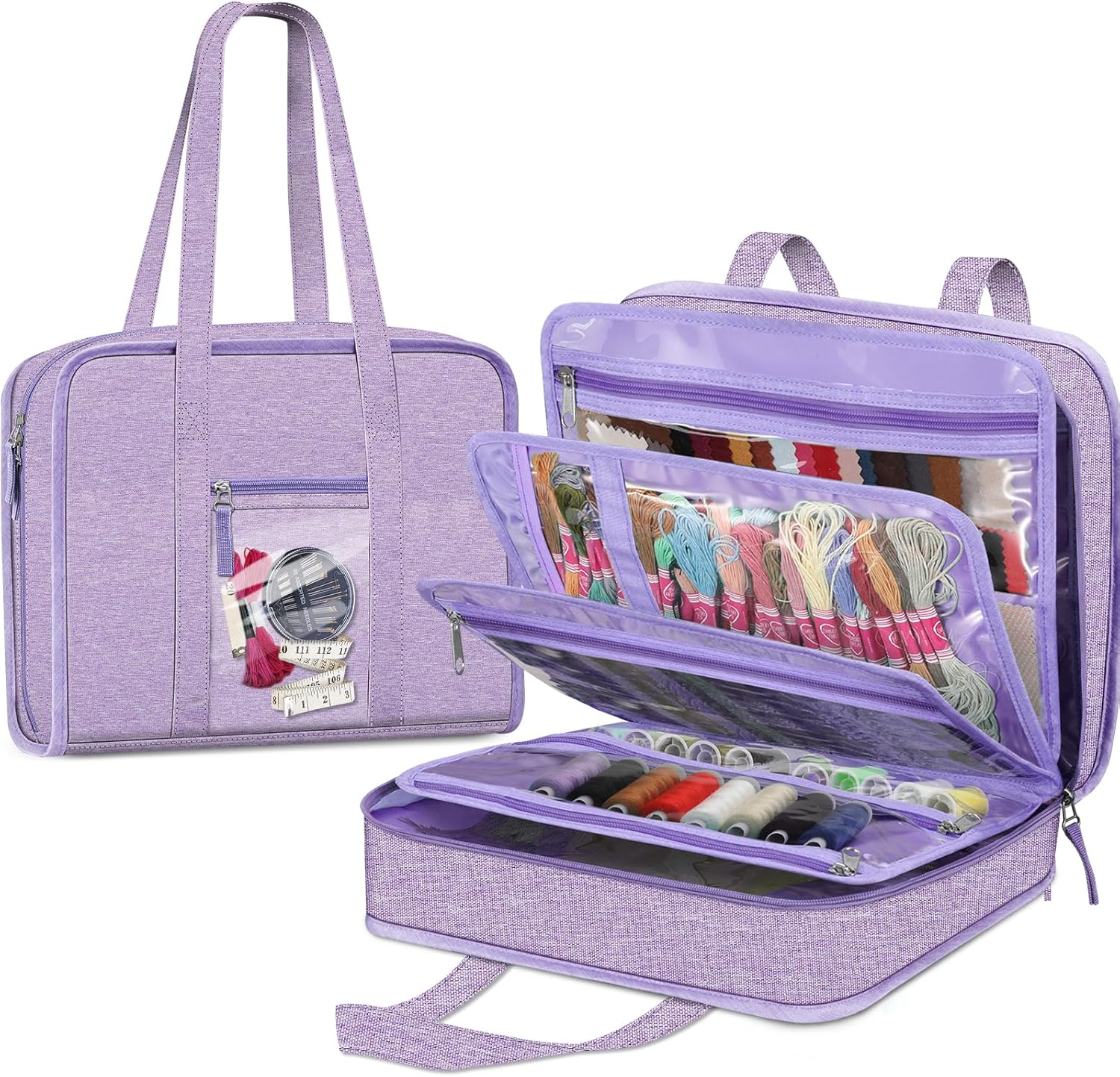 Large Capacity Sewing and Craft Supplies Storage Tote Organizer