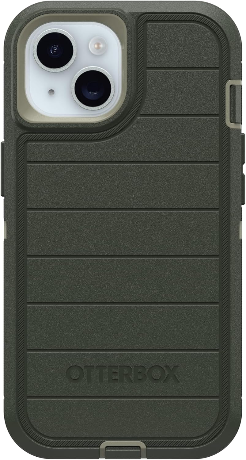 OtterBox Defender Series Case for iPhone 14 & 13 - Rugged Green